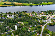 backe, drnarbild, drnarbilder, drnarfoto, Fjllsjn, Fjllsjlven, flygbild, flygbilder, flygfoto, flygfoton, Jmtland, lasarett, samhllen, sjukhus, sjukstuga, sommar