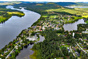 backe, Backesjn, drnarbild, drnarbilder, drnarfoto, Fjllsjn, Fjllsjlven, flygbild, flygbilder, flygfoto, flygfoton, Jmtland, lasarett, Lngnset, samhllen, sjukhus, sjukstuga, sommar