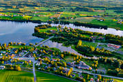 drnarbild, drnarbilder, drnarfoto, Dvrstt, flygbild, flygbilder, flygfoto, flygfoton, Jmtland, Krokomsviken, Nyland, samhllen, sommar, Storsjn