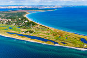 drnarbilder, drnarfoto, Falsterbo, Falsterbobukten, flygbild, flygbilder, flygfoto, flygfoton, fyr, golfbana, landskap, samhllen, Skne, sommar, Vng
