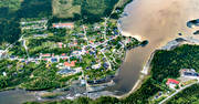 drnarbilder, drnarfoto, flygbild, flygbilder, flygfoto, flygfoton, Frostviken, Gddede, Jmtland, kraftstation, Kvarnbergsvattnet, samhllen, sommar, Strms Vattudal, vattenkraft