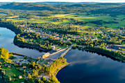 drnarbild, drnarbilder, drnarfoto, flygbild, flygbilder, flygfoto, flygfoton, Hammarstrand, Indalslven, Jmtland, samhllen, lvar