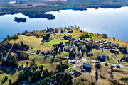 drnarbild, drnarbilder, drnarfoto, flygbild, flygbilder, flygfoto, flygfoton, Hammerdal, Hammerdalssjn, Jmtland, kyrka, kyrkor, Mo, Prstudden, samhllen, sommar