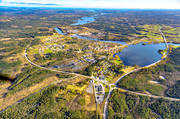 drnarbilder, drnarfoto, E14, flygbild, flygbilder, flygfoto, flygfoton, hst, Indalslven, Jmtland, Krokom, samhllen