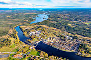 drnarbilder, drnarfoto, flygbild, flygbilder, flygfoto, flygfoton, Hissmofors, hst, Indalslven, Jmtland, Krokom, samhllen