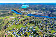 drnarbilder, drnarfoto, flygbild, flygbilder, flygfoto, flygfoton, Hissmofors, hst, Indalslven, Jmtland, Krokom, samhllen