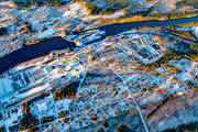 drnarbilder, drnarfoto, flygbild, flygbilder, flygfoto, flygfoton, Hissmofors, hst, Indalslven, Jmtland, Krokom, samhllen