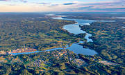drnarbilder, drnarfoto, flygbild, flygbilder, flygfoto, flygfoton, Hissmofors, Indalslven, Jmtland, Krokom, samhllen, sommar