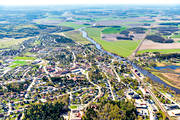 Arbogan, drnarbilder, drnarfoto, flygbild, flygbilder, flygfoto, flygfoton, Kungsr, samhllen, vr, Vstmanland