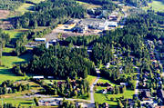 byggelit, drnarbilder, drnarfoto, fabrik, flygbild, flygbilder, flygfoto, flygfoton, Jmtland, Lit, samhllen, sommar, spnplatte, spnplattor