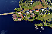 brofstet, drnarbilder, drnarfoto, flygbild, flygbilder, flygfoto, flygfoton, Indalslven, Jmtland, Kullen, Lit, samhllen, sommar, stugor, Srehammar