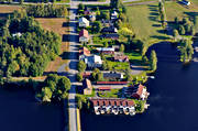 brofstet, drnarbilder, drnarfoto, flygbild, flygbilder, flygfoto, flygfoton, Indalslven, Jmtland, Lit, samhllen, sommar, stugor, Srehammar