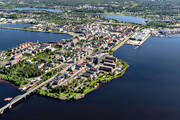 drnarbild, drnarbilder, drnarfoto, flygbild, flygbilder, flygfoto, flygfoton, Lule, Norrbotten, sommar, stder