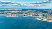 drnarbilder, drnarfoto, flygbild, flygbilder, flygfoto, flygfoton, hamn, Industrihamnen, Malm, Skne, sommar, stder