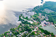 anlggningar, drnarbilder, drnarfoto, flygbild, flygbilder, flygfoto, flygfoton, Gta kanal, kanal, kommunikationer, samhllen, sevrdheter, sjfart, Sjtorp, sommar, Vstergtland