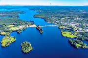 drnarbilder, drnarfoto, flygbild, flygbilder, flygfoto, flygfoton, Jmtland, Risnset, samhllen, sommar, Strms Vattudal, Strmsund, Svartn, Vattudalen