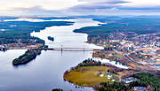 bro, drnarbilder, drnarfoto, flygbild, flygbilder, flygfoto, flygfoton, hst, Jmtland, samhllen, Strms Vattudal, Strmsund, Strmsundsbron, Vattudalen