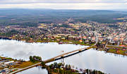 bro, drnarbilder, drnarfoto, flygbild, flygbilder, flygfoto, flygfoton, hst, Jmtland, samhllen, Strms Vattudal, Strmsund, Strmsundsbron, Vattudalen