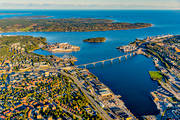 drnarbilder, drnarfoto, flygbild, flygbilder, flygfoto, flygfoton, hst, Medelpad, stder, Sundsvall, Sundsvallsbron, Sundsvallsfjrden, Tjuvholmen