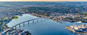 drnarbilder, drnarfoto, flygbild, flygbilder, flygfoto, flygfoton, hst, Medelpad, stder, Sundsvall, Sundsvallsbron, Sundsvallsfjrden