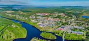 drnarbilder, drnarfoto, flygbild, flygbilder, flygfoto, flygfoton, Hrjedalen, jrnvgsbro, Ljusnan, Mankellbron, samhllen, sommar, Sveg