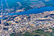 banvall, drnarbilder, drnarfoto, flygbild, flygbilder, flygfoto, flygfoton, jrnvg, jrnvgsknut, Medelpad, Mittbanan, Norra Stambanan, samhllen, vr, nge, ngesjn