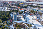 Arctura, drnarbilder, drnarfoto, flygbild, flygbilder, flygfoto, flygfoton, Jmtland, Skidstadion, stder, vinter, stersund