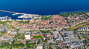 drönarbilder, drönarfoto, flygbild, flygbilder, flygfoto, flygfoton, Gotland, ringmuren, sommar, stad, städer, Visby