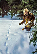bergstrand, fotsnara, fngst, fngstsnara, jakt, rvfngst, rvsnara, snara, sn, trappern, trappern bergstrand, vinter