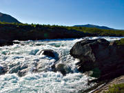 fors, Kuoddojaure, landskap, lappland, Pitelven, sjfart, sommar, strmmande, vatten