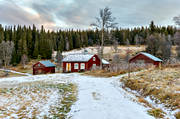byggnder, Fr, gruva, hus, hst, nysn, Sellstedtstorpet, timrat hus, torp, vinter, rstider