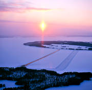 drnarbilder, drnarfoto, fjllen, flygbild, flygbilder, flygfoto, flygfoton, frja, frjernna, isvg, Jmtland, landskap, solnedgng, Storsjn, vinter, vinterlandskap, vintervg
