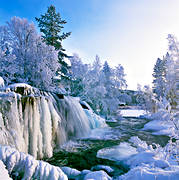 canvastavla, Forsn, fototavla, fruset, isfall, julkort, julstmning, Jmtland, rimfrost, stmning, stmningsbild, stmningsbilder, tavla, vattenfall, vinter, rstid, rstider