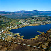 drnarbilder, drnarfoto, flygbild, flygbilder, flygfoto, flygfoton, funsdalen, Funsdalssjn, Hrjedalen, hst, samhllen