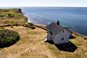 byggnad, byggnader, byggnationer, Fyrbyn, fyrvaktarbostad, Gotland, hav, havet, havsband, hus, klippor, kultur, sommar, Stora Karls