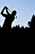 diverse, golf, golfare, golfspelare, siluett, slag, sommar, sport