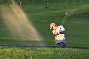 bunker, diverse, gofklubba, golf, golfbana, golfspel, golfspelare, man, mjlkerd, pojke, slag, sommar, sport