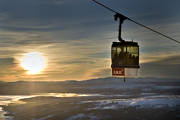gondol, gondolen, Jmtland, lift, samhllen, solnedgng, re, reskutan