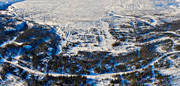 anlggningar, drnarbilder, drnarfoto, flygbild, flygbilder, flygfoto, flygfoton, Grftvallen, Jmtland, skidanlggning, skidbackar, skidort, stugby, vinter