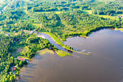 anlggningar, drnarbilder, drnarfoto, flygbild, flygbilder, flygfoto, flygfoton, Gta kanal, kanal, kommunikationer, landskap, sevrdheter, sjfart, sommar, Ttorp, Viken, Vstergtland