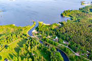 anlggningar, drnarbilder, drnarfoto, flygbild, flygbilder, flygfoto, flygfoton, Gta kanal, kanal, kommunikationer, landskap, sevrdheter, sjfart, sommar, Ttorp, Viken, Vstergtland