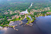 anlggningar, drnarbilder, drnarfoto, flygbild, flygbilder, flygfoto, flygfoton, Gta kanal, kanal, kommunikationer, samhllen, sevrdheter, sjfart, Sjtorp, sommar, Vstergtland