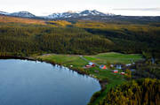 Bunnerfj�llen, Bunnerviken, flygbilder, flygfoton, g�rd, J�mtland, landskap, sommar, �nnsj�n