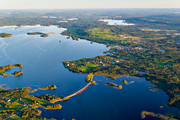bro, drönarbilder, drönarfoto, flygbild, flygbilder, flygfoto, flygfoton, Hammerdal, Hammerdalssjön, Jämtland, landskap, samhällen, sommar