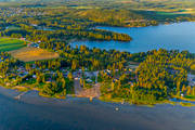 drnarbilder, drnarfoto, flygbild, flygbilder, flygfoto, flygfoton, Hemlunda, landskap, Norrbotten, Pite, samhllen, sommar, Svenskbyfjrden