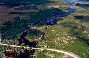 Bodsjn, drnarbilder, drnarfoto, flygbild, flygbilder, flygfoto, flygfoton, Forsaleden, herrevadsstrmmen, Jmtland, landskap, Lngselet, Skraveln, sommar, vattendrag, lvar