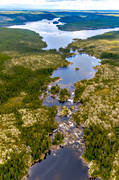 Bodsjn, drnarbilder, drnarfoto, flygbild, flygbilder, flygfoto, flygfoton, Forsaleden, herrevadsstrmmen, Jmtland, Kvarnselet, landskap, Mellanstrmmen, sommar, vattendrag, lvar