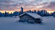 byggnader, hlada, julstmning, Jmtland, kallt, lada, midvinter, stmning, stmningsbild, stmningsbilder, timrad, vinter, vinterstmning, rstid, rstider