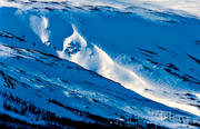 bckravin, Dagarlbdd, fjll, hngdrivor, landskap, lappland, Sitojaure, sndriva, sndrivor, vinter