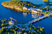 anlggningar, drnarbilder, drnarfoto, flygbild, flygbilder, flygfoto, flygfoton, Hotel Laponia, hotell, Hotell Lappland, Laponia, lappland, Lycksele, samhllen, sommar